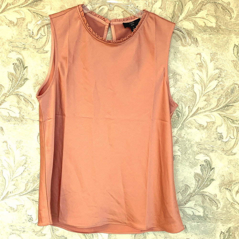 SOLD: J. Crew 365 Ruffle Neck Shell